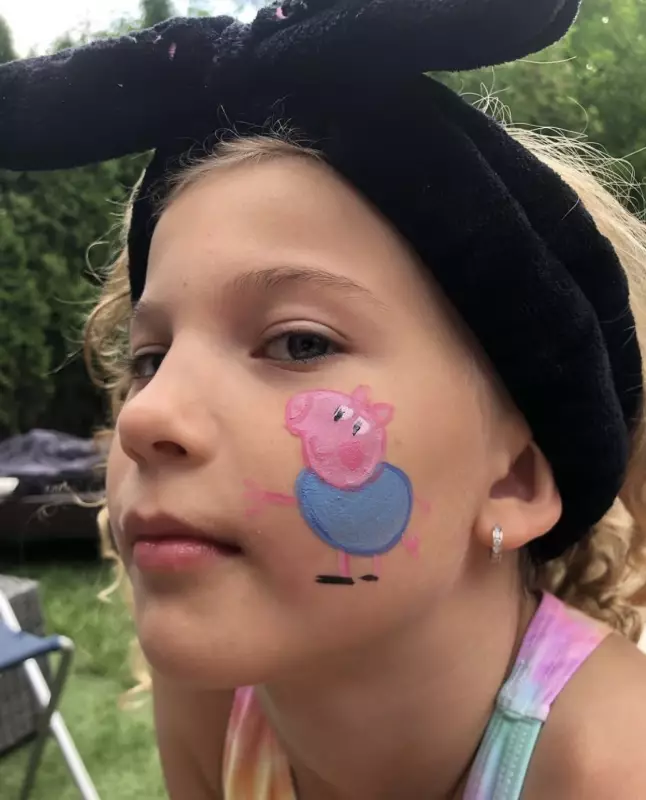 Malování na obličej - dětský den