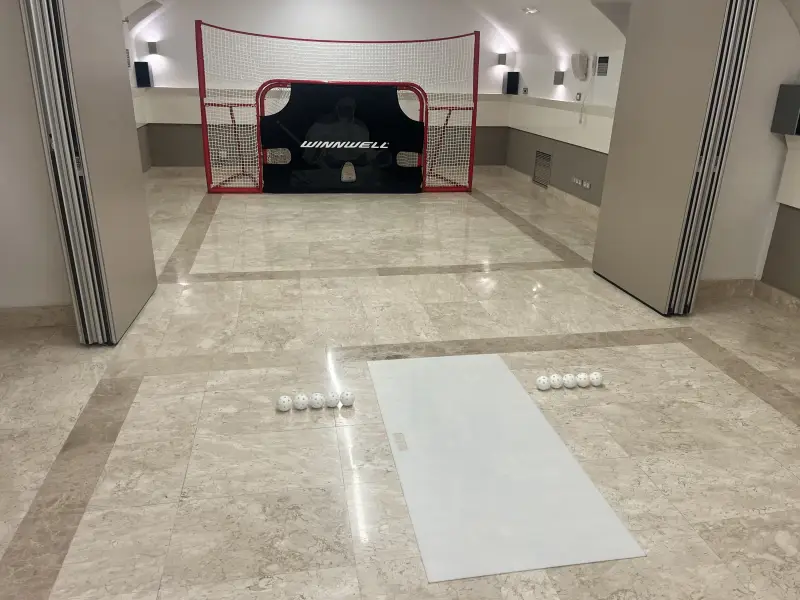 Střelba na hokejového gólmana