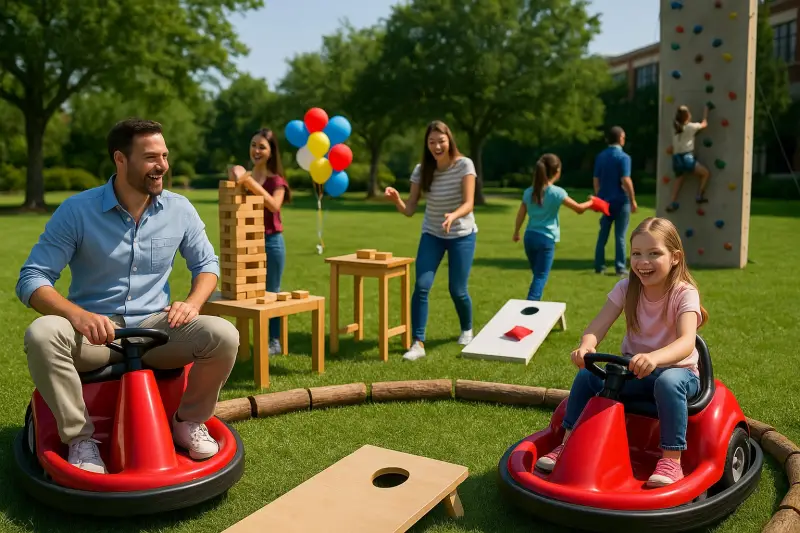 Pronájem atrakcí pro firmy: Jak připravit Family Day, na který se nezapomene